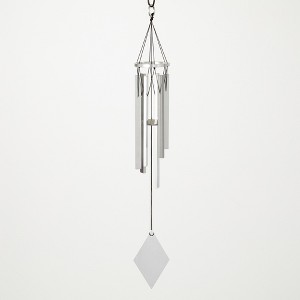 Woodstock Chimes Silver Flatstock Wind Chime 23" - 1 of 3