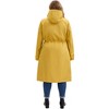 Women's Plus Size Waterproof Drawstring Waist Hooded Zipper Outdoor Long Trench Coats with Pockets - Agnes Orinda - 4 of 4