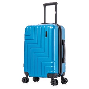 DUKAP Zahav Lightweight Hardside Carry On Spinner Suitcase - Teal - 1 of 4