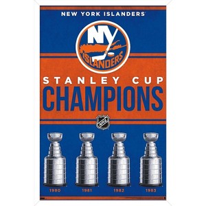 Trends International NHL New York Islanders - Champions 23 Framed Wall Poster Prints - 1 of 4