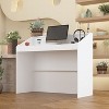 Famapy 47.2" Minimalist White Reception Desk - Professional Front Office Counter - 4 of 4