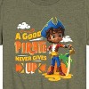 Boys' - Santiago of the Seas - A Good Pirate Never Gives Up Short Sleeve Graphic T-Shirt - 2 of 4
