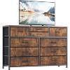45" Wide TV Stand Dressers,10 Drawers Fabric Dressers,Lightweight Entertainment Center with Fabric Bins for Living Room, Hallway - 2 of 4