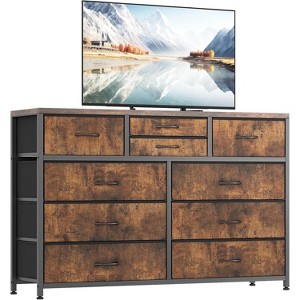 10-Drawer Dresser TV Stand for 55” TV, Versatile Storage Unit for Bedroom, Living Room, Hallway, and Entryway - 1 of 4