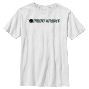 Boy's Marvel: Moon Knight Blue Horizontal Logo T-Shirt - 1 of 4