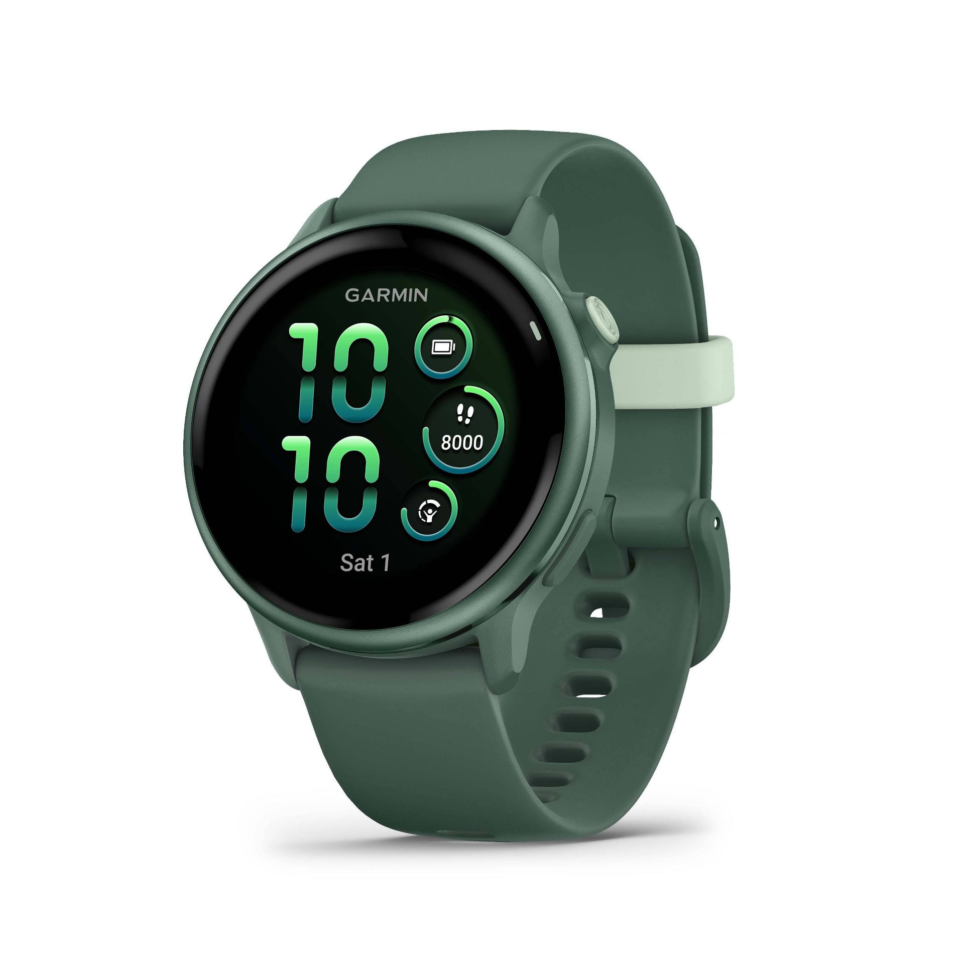 Garmin Vivoactive 6 Smartwatch Metallic Jasper Green with Jasper Green Band