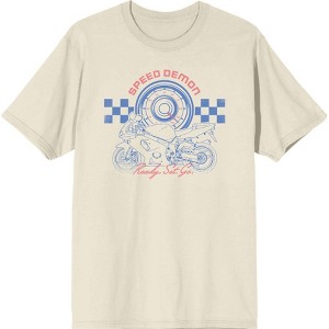 Sportsbike Race Speed Demon Men's Crew Neck Short Sleeve Tee - 1 of 2