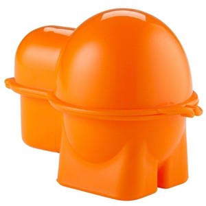 Hutzler Egg To-Go Container with Salt Shaker, Hard Boiled Egg Holder with Lid - 1 of 4