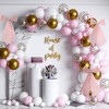4-Piece Medium-Sized High Quality Pearl Luster Satin Bows,  No Assembly Required, Perfect for Multi-Occasion Party Decorations - 4 of 4