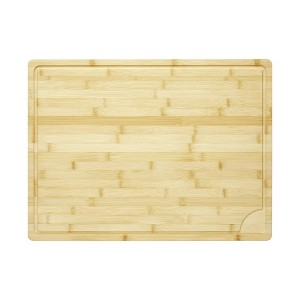 Bamboo Cutting Board 24x18x0.8 Inch Square Bamboo Chopping Board Durable Eco-Friendly Natural - 1 of 4