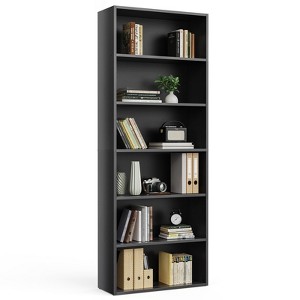 Bookshelf, 5/6-Tier Bookcase, Book Shelf, Open Storage Shelf, for Living Room, Home Office, Dinning Room - 1 of 4