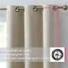 HLC.ME Laurance Complete Blackout Thermal Insulated Grommet Top Panels Window Curtains Drapes for Bedroom, Set of 2 - 2 of 4
