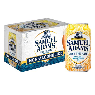 Sam Adams Just The Haze Non-alcoholic Ipa Beer - 6pk/12 Fl Oz Cans : Target