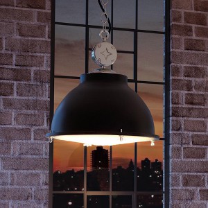 Urban Ambiance Luxury Urban Loft Pendant Light,  17.625"H x 17.375"W,  Charcoal Finish, UHP3841 - 1 of 4