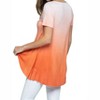 Women's Tie Dye Ombre Sequin Short Sleeve Top - VOCAL APPAREL - 2 of 3