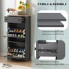 TIRAMISUBEST Functional Entryway Organizer with 2 Flip Drawers, Shoe Cabinet with Drawer, Free Standing Shoe Rack with Adjustable Panel - 3 of 4