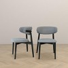 NicBex Mid-Century Modern Fabric Upholstery Dining Chair Set of 2 with Solid Wood Legs Kitchen Side Chairs for Living room - 3 of 4