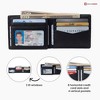 Alpine Swiss Men’s Spencer RFID Leather Wallet – Bifold with Flip ID, Divided Bill Section & Gift Box - image 4 of 4