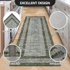 Modern Machine Washable Area Rug Ultra Thin Stain Resistant Non Shedding Non Slip Pet Friendly Floor Rug for Living Room Bedroom - 4 of 4