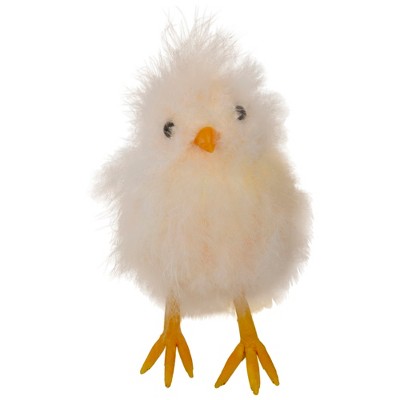 Northlight 5” Facing Forward Furry Chick Figure - Yellow