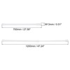 Unique Bargains Metal Non-slip Expandable No Drilling Kitchen Shower Tension Curtain Rod - 2 of 4