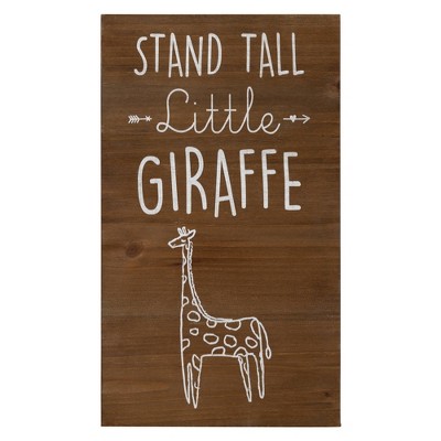 Stand Tall Little Giraffe Wood Kids' Wall Art - Stratton Home Décor