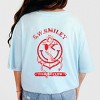 S.W.Smiley Fishing Club Anchor - Women's Garment Dyed Graphic T-Shirt - 3 of 4