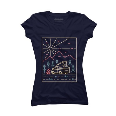 Junior's Design By Humans Camper 2 By VEKTORKITA T-Shirt