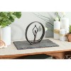 Danya B Circle Iron Sculpture with Figurine in Yoga Pose Namaste Spiritual Home Decor Iron Sculpture - 3 of 3