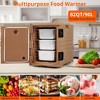 82 Qt Commercial Insulated Food Pan Carrier Catering Hot Cold Serving Dish box - 3 of 4