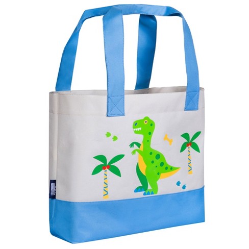 Wildkin Beach Tote Bag for Kids Adults Dinosaur Land