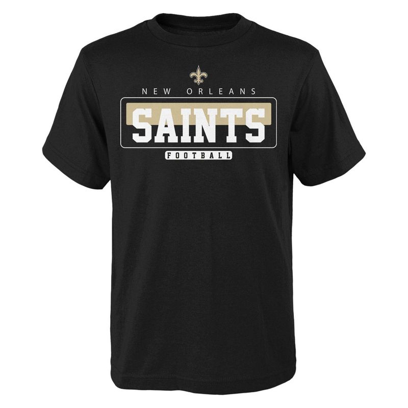 NFL New Orleans Saints Boys&#39; Short Sleeve Cotton T-Shirt, 1 of 2