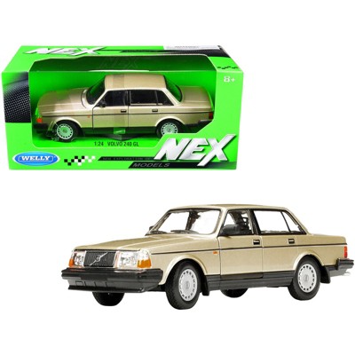 Volvo 240 GL Gold Metallic "NEX Models" 1/24 Diecast Model Car by Welly