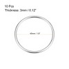 Unique Bargains Zinc Alloy Craft DIY Accessories Hardware Bag Belt O-Ring Buckles 10 Pcs - 2 of 3