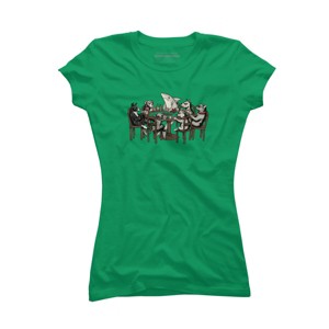 Junior's Design By Humans Card Shark By valorandvellum T-Shirt - 1 of 3