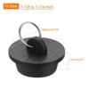 Unique Bargains Rubber Bathtub Sink Drain Stoppers with Hanging Ring 4 Pcs - 2 of 4