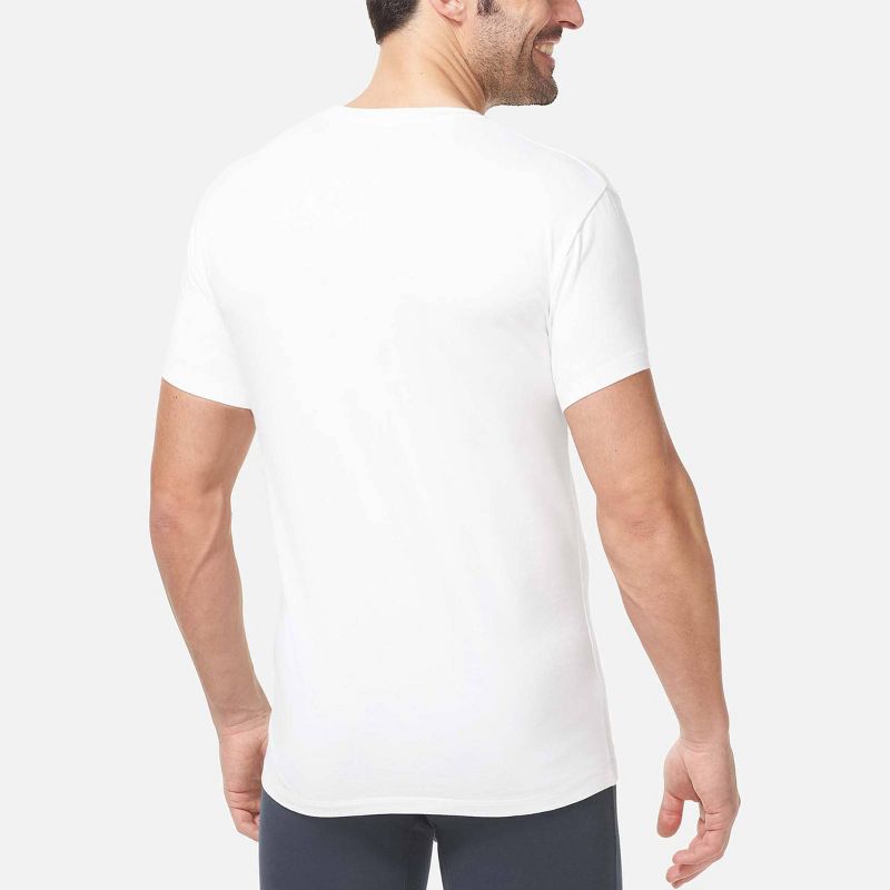 TJ | Tommy John™ Men's Crew Short Sleeve T-Shirt 2pk - White, 4 of 6