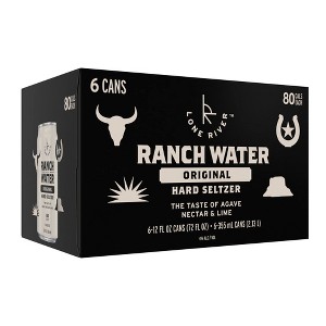 Lone River Ranch Water Original Hard Seltzer - 6pk/12 fl oz Cans - 1 of 4