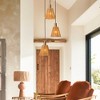 Parrot Uncle 15" Gold Farmhouse Brass Chandelier Ceiling Light 3-Light - 4 of 4