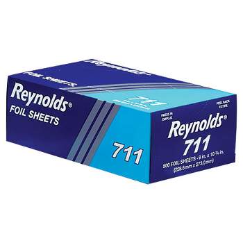 Reynolds Wrap Pop-Up Interfolded Aluminum Foil Sheets, 9 x 10.75, Silver, 500/Box, 6 Boxes/Carton
