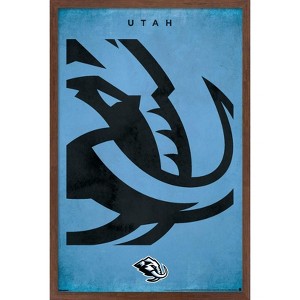 Trends International NHL Utah Mammoth - Logo 25 Framed Wall Poster Prints - 1 of 4