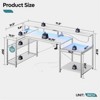 Bestier 71.5"  LED Gaming Desk with Power Outlet, L-Shaped Computer Desk with Monitor Stand - 4 of 4