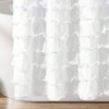 Ruffled Vintage Shower Curtain, 72x 72, White Farmhouse Style Bathroom Decor - 4 of 4