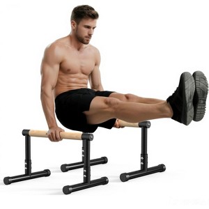 Heavy Duty Dip Bars & Push-Up Stands, Multifunctional Dip Station for Home Gym, Dips and Bodyweight Exercises - 1 of 4