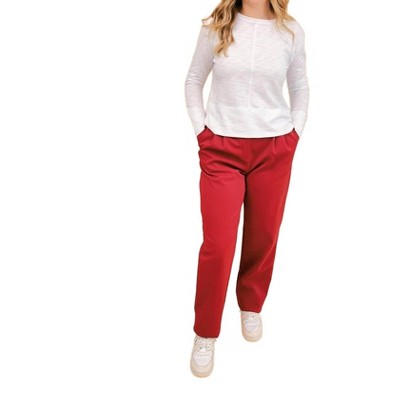 Women's Sophia Faux Leather Trousers - Mulla