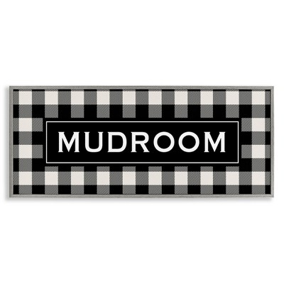 Stupell Industries Mudroom Classic New England Plaid, 24" x 10"