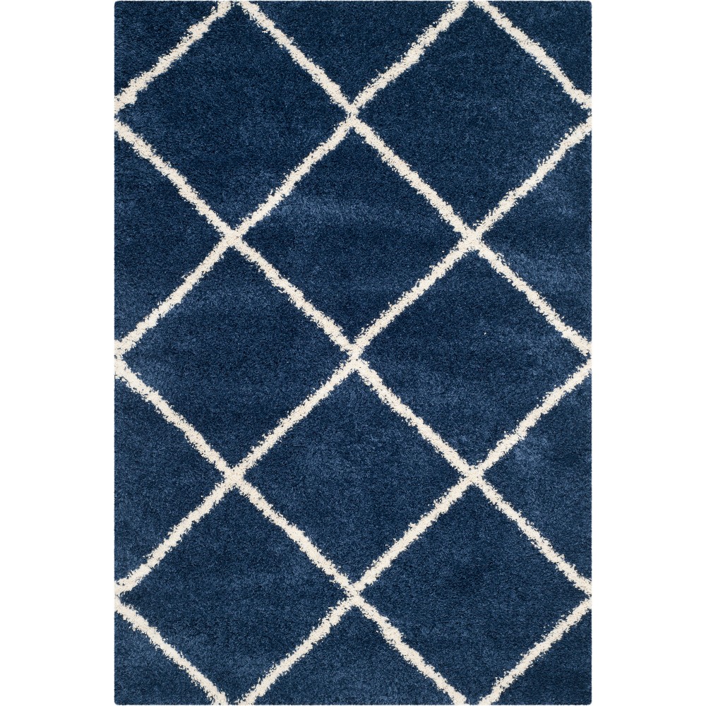 10'x14' Hudson Shag Area Rug Navy/Ivory - Safavieh