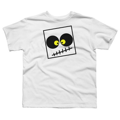 Boy's Design By Humans Square Skull By LonaMisa T-Shirt