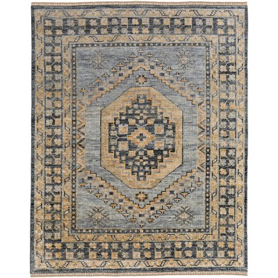 Fillmore Transitional Medallion Blue/Gray Area Rug