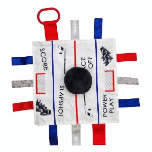 Baby Jack The Learning Lovey Hockey Puck Sports Tag Toy Soother 10" x 10" - 1 of 4